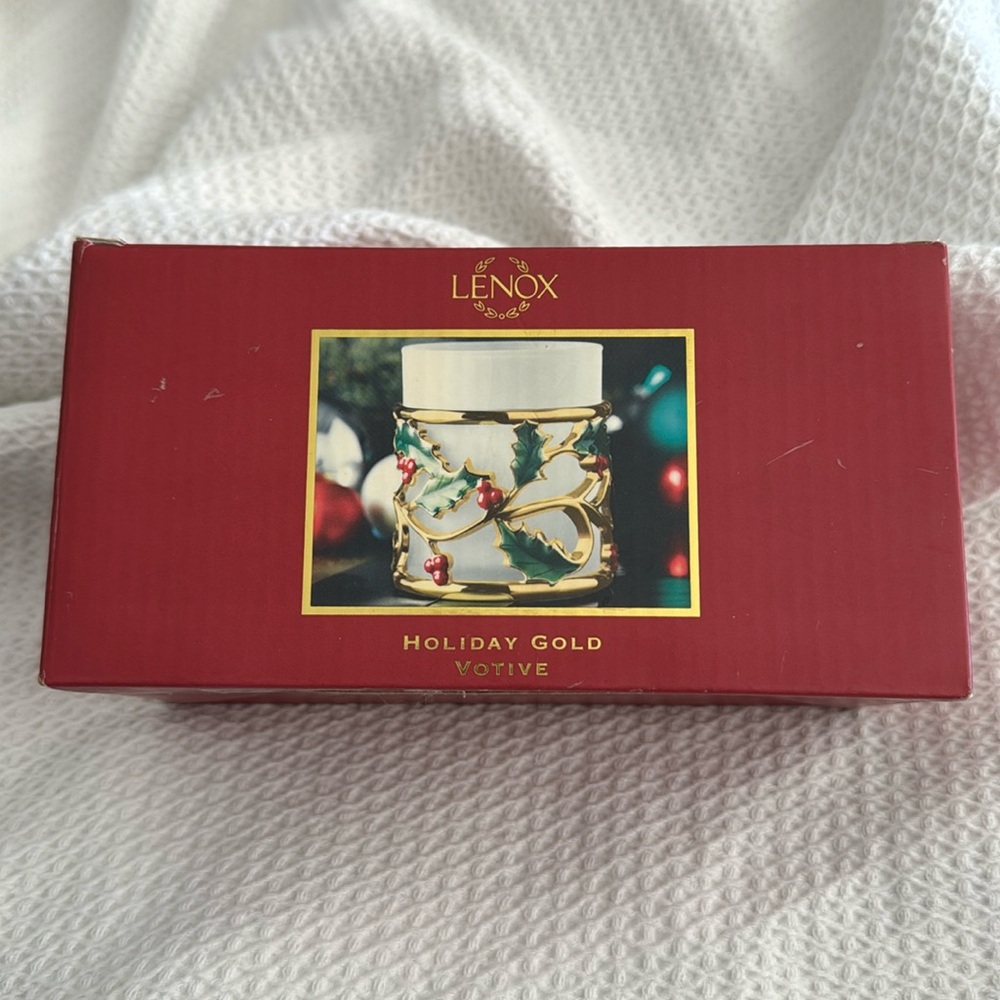 Lenox Holiday Gold votive - Picture 3 of 4